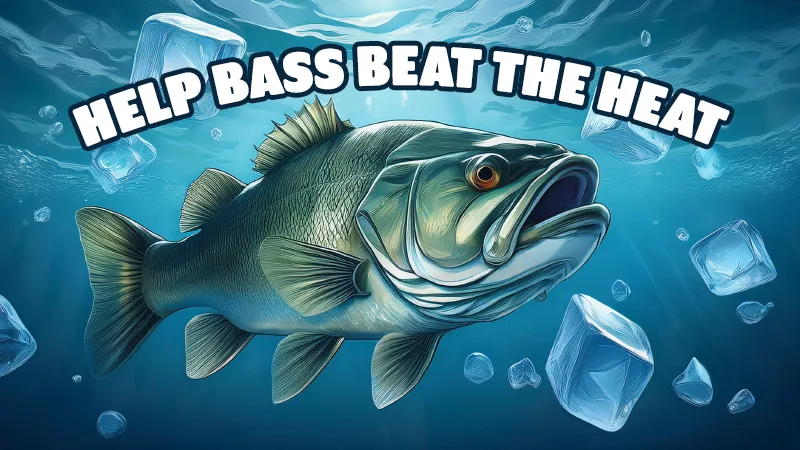 Bass Fish Can't Stand The Heat