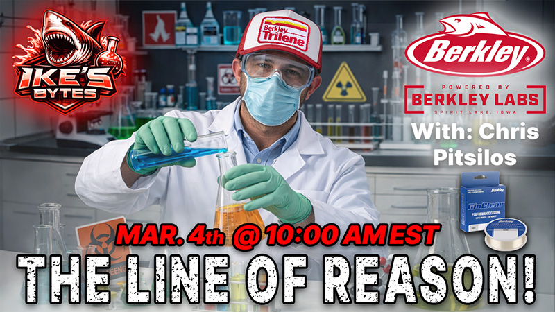 Ike Bytes with Berkley Fishing Line