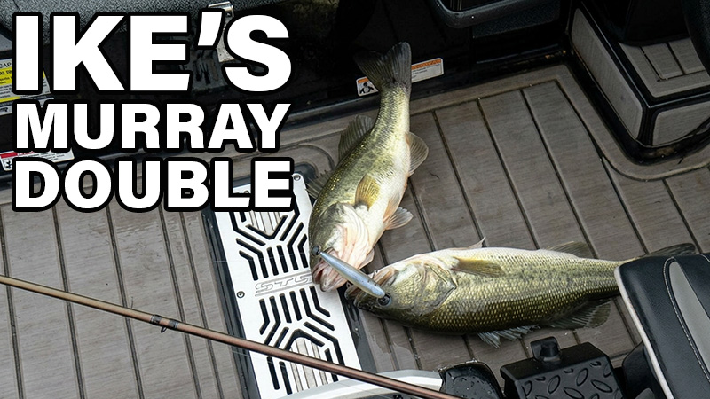 Mike Iaconelli Double Fish Catch On Lake Murray