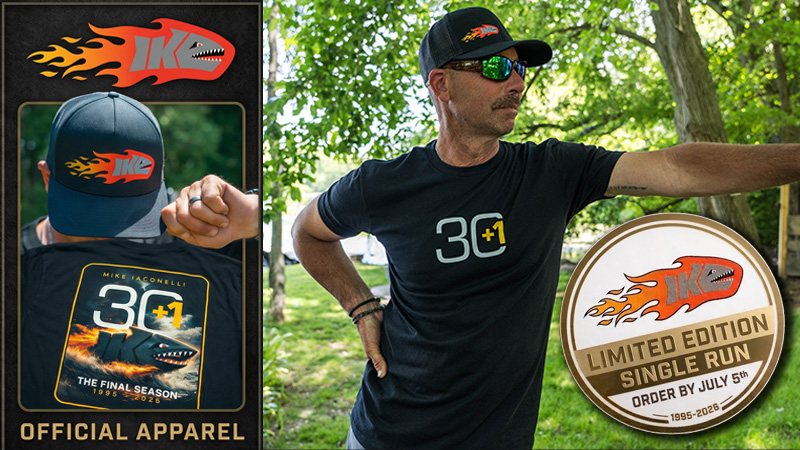 Limited Edition Mike Iaconelli Final Season Shirts and Hats
