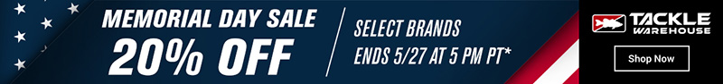Tackle Warehouse Memorial Day Sale